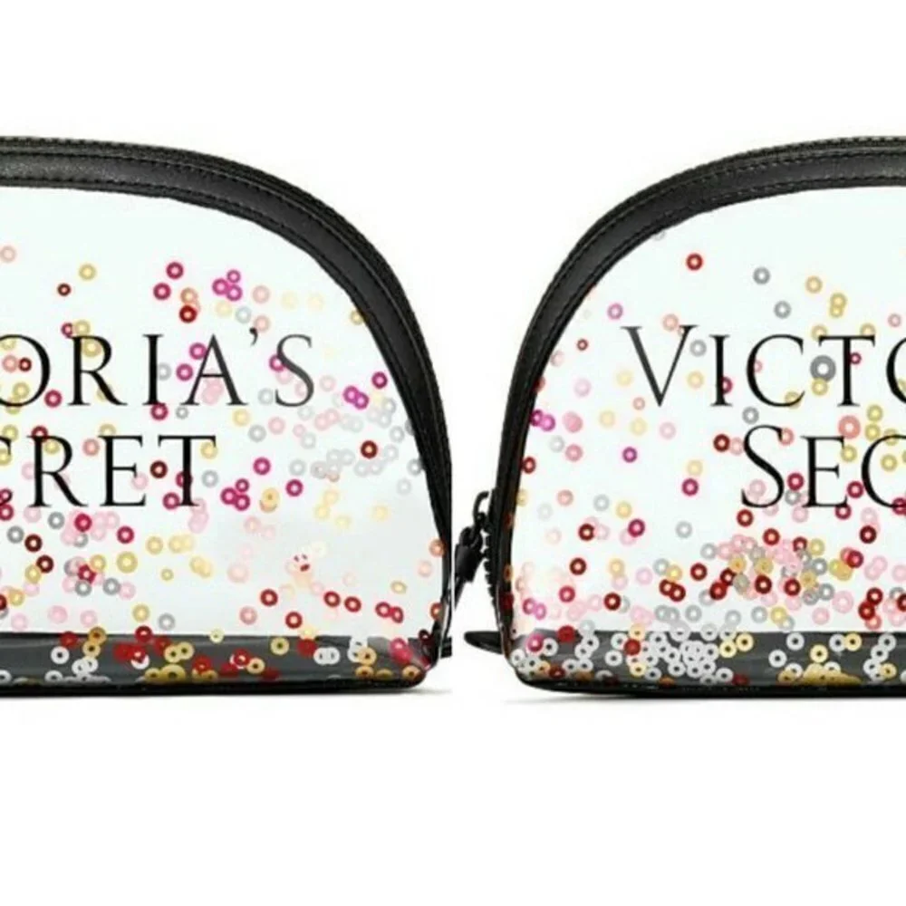 Victorias Secret Valentines Beauty bag Cosmetic Makeup x2 Lot